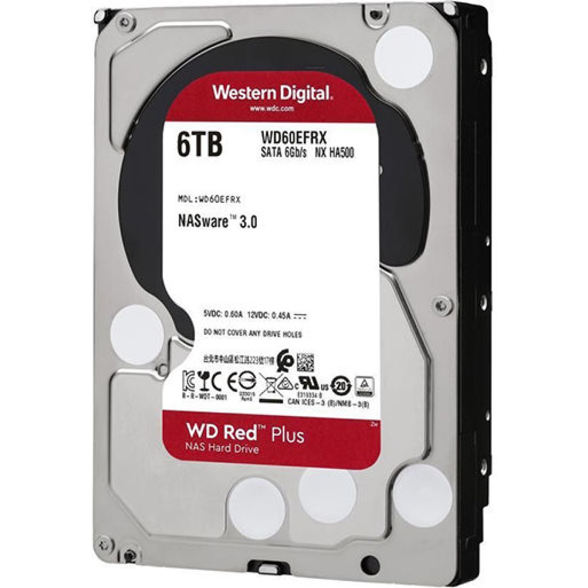 Western Digital Red Plus 6TB HDD Σκληρός Δίσκος 3.5