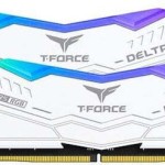 TeamGroup Delta RGB White DDR5 32GB RAM με 2x16GB Modules και Ταχύτητα 7600 για Desktop