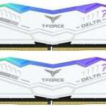 TeamGroup Delta RGB White DDR5 32GB RAM με 2x16GB Modules και Ταχύτητα 7600 για Desktop