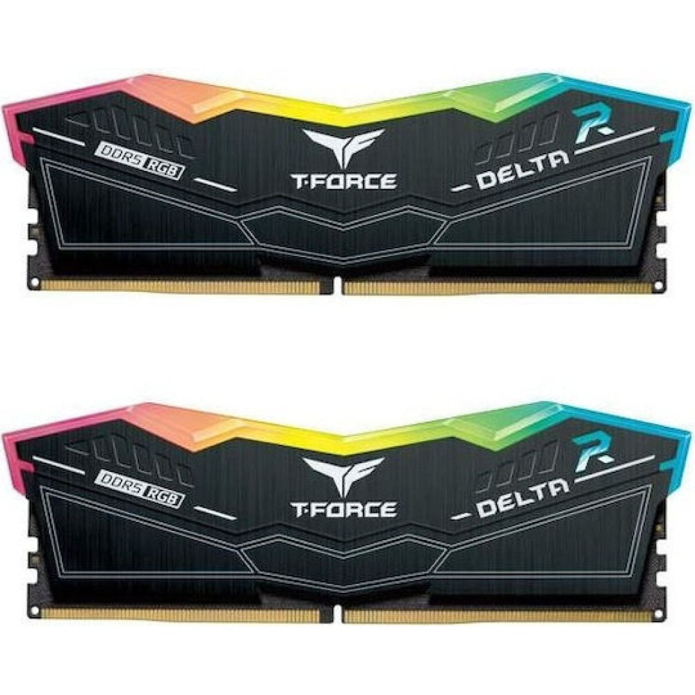 TeamGroup Delta RGB DDR5 32GB RAM με 2x16GB Modules και Ταχύτητα 7600 για Desktop