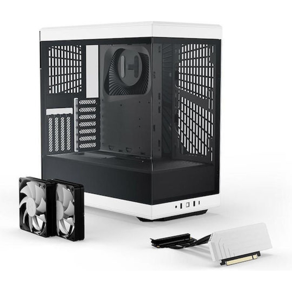 HYTE Y40 Gaming Midi Tower Κουτί Υπολογιστή με Πλαϊνό Παράθυρο Λευκό