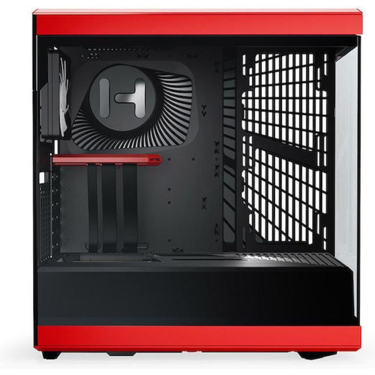 HYTE Y40 Gaming Midi Tower Κουτί Υπολογιστή με Πλαϊνό Παράθυρο Κόκκινο