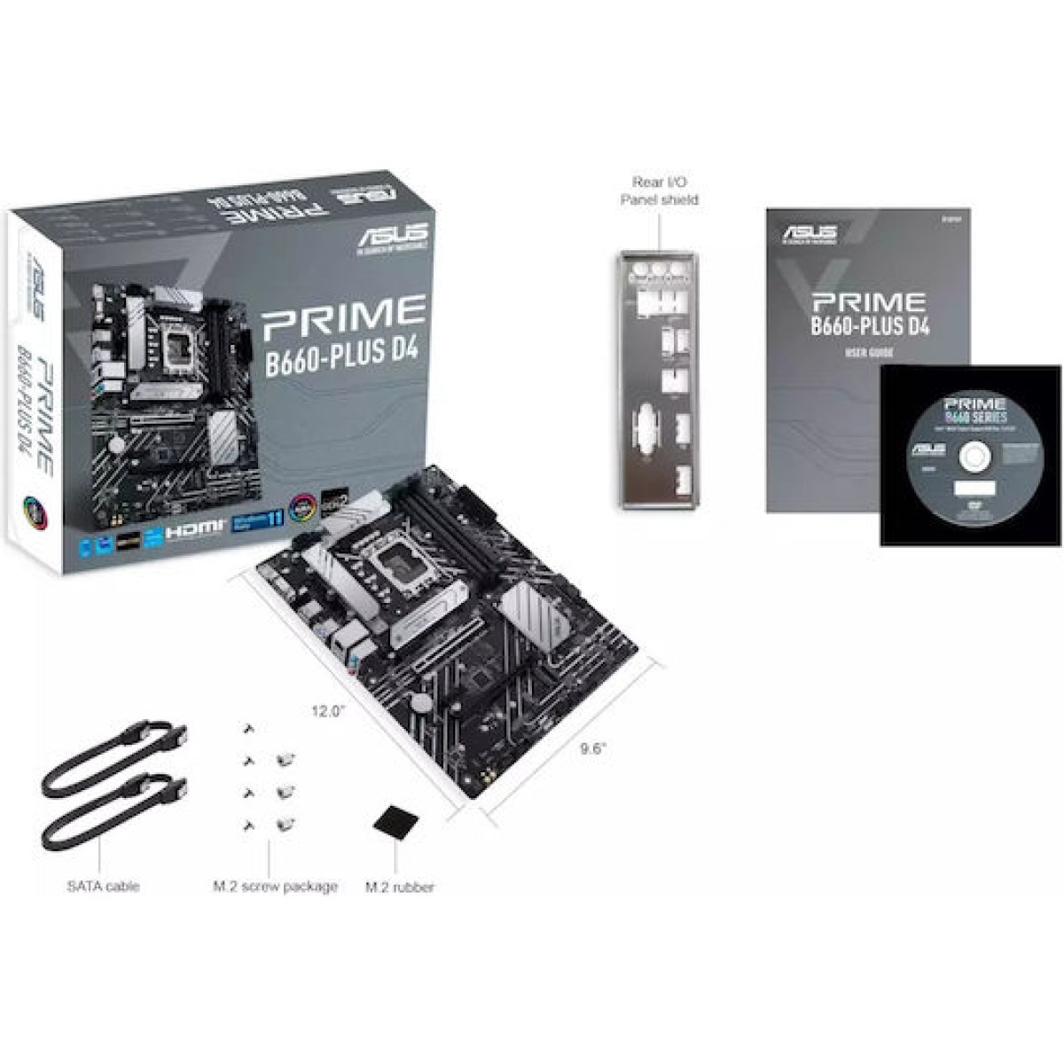 Asus Prime B660-Plus D4 Motherboard ATX με Intel 1700 Socket 90MB18X0-M0EAY0