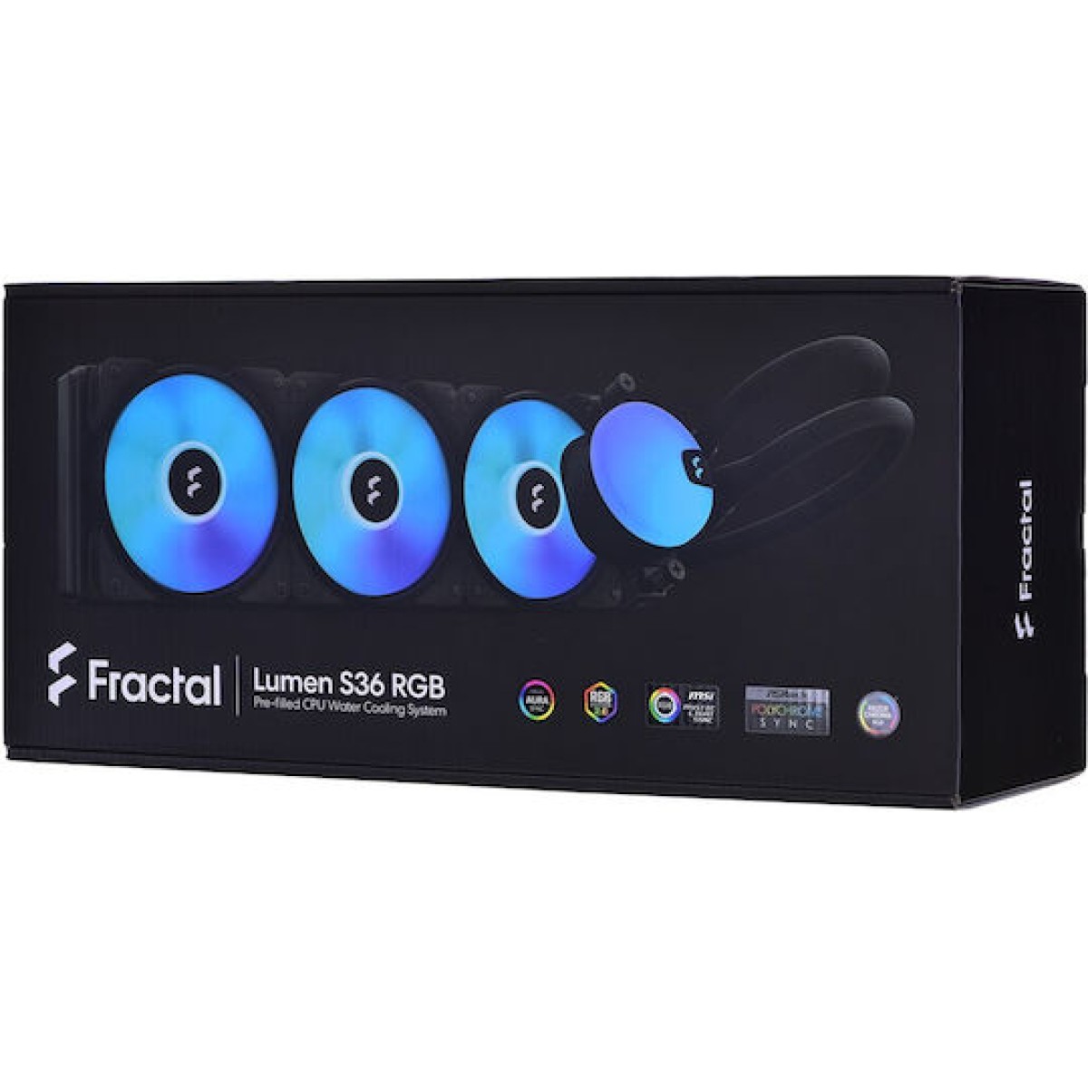 Fractal Design Lumen S36 RGB V2 (v2) Υδρόψυξη Επεξεργαστή Τριπλού Ανεμιστήρα 120mm για Socket AM4/AM5/1700/1200/115x