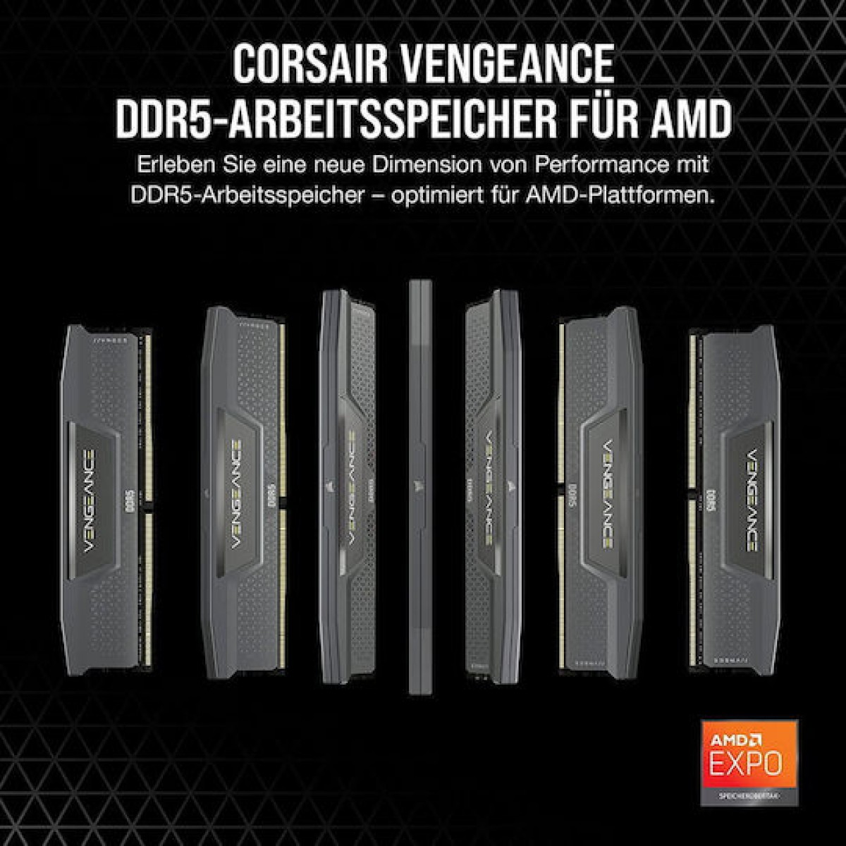 Corsair Vengeance DDR5 64GB RAM με 2x32GB Modules και Ταχύτητα 6000 για Desktop
