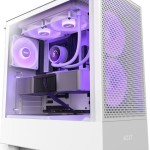 NZXT Kraken 240 RGB Υδρόψυξη Επεξεργαστή Διπλού Ανεμιστήρα 120mm για Socket AM4/AM5/1700/1200/115x Λευκή