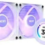 NZXT Kraken 240 Elite RGB Υδρόψυξη Επεξεργαστή Διπλού Ανεμιστήρα 120mm για Socket AM4/AM5/1700/1200 Λευκή