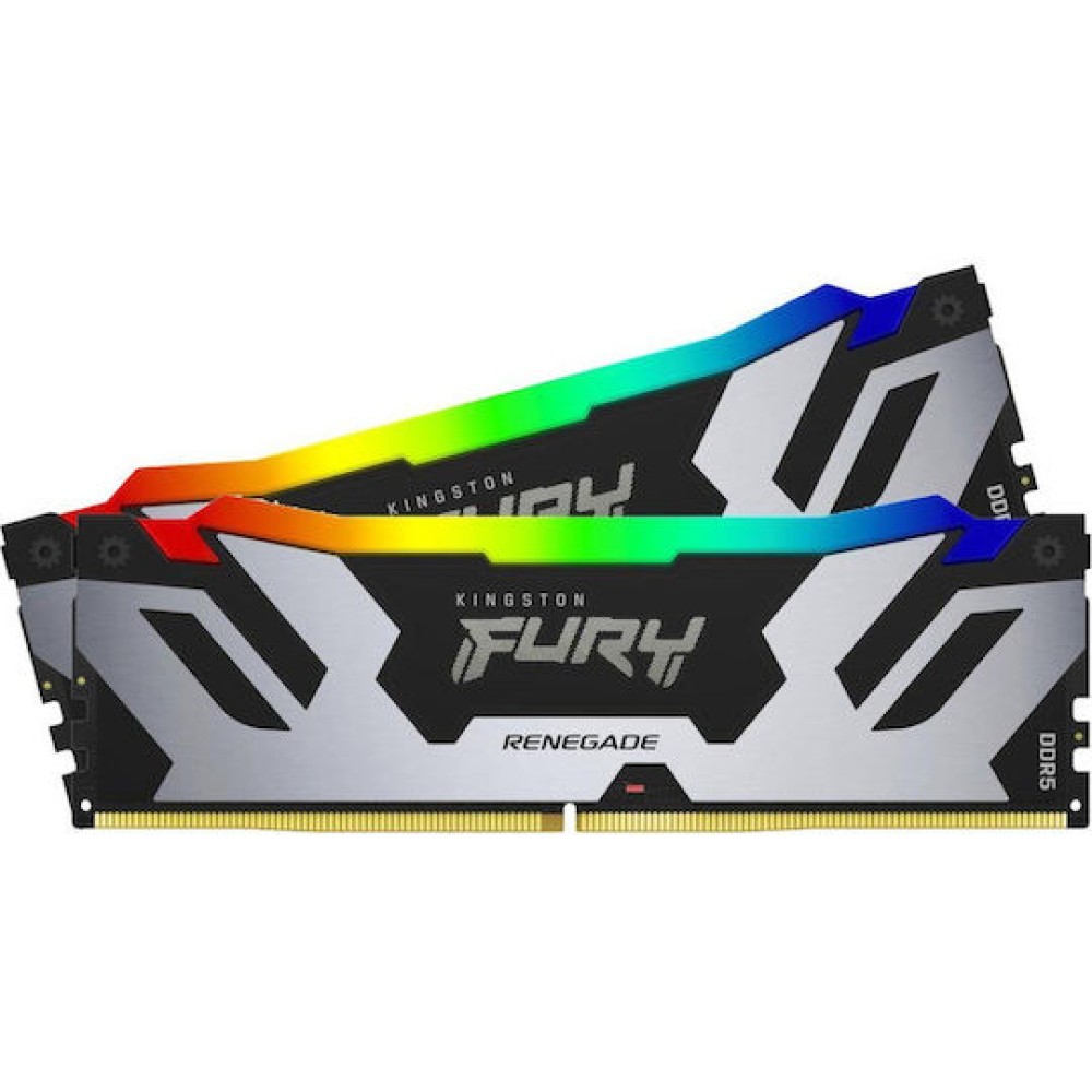 Kingston Fury Renegade RGB DDR5 32GB RAM με 2x16GB Modules και Ταχύτητα 7200 για Desktop