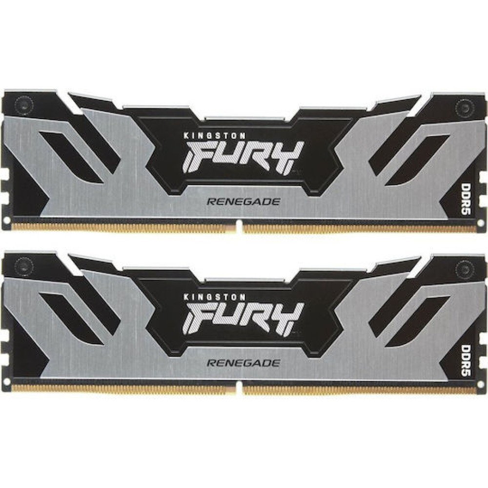 Kingston Fury Renegade Silver DDR5 32GB RAM με 2x16GB Modules και Ταχύτητα 7200 για Desktop