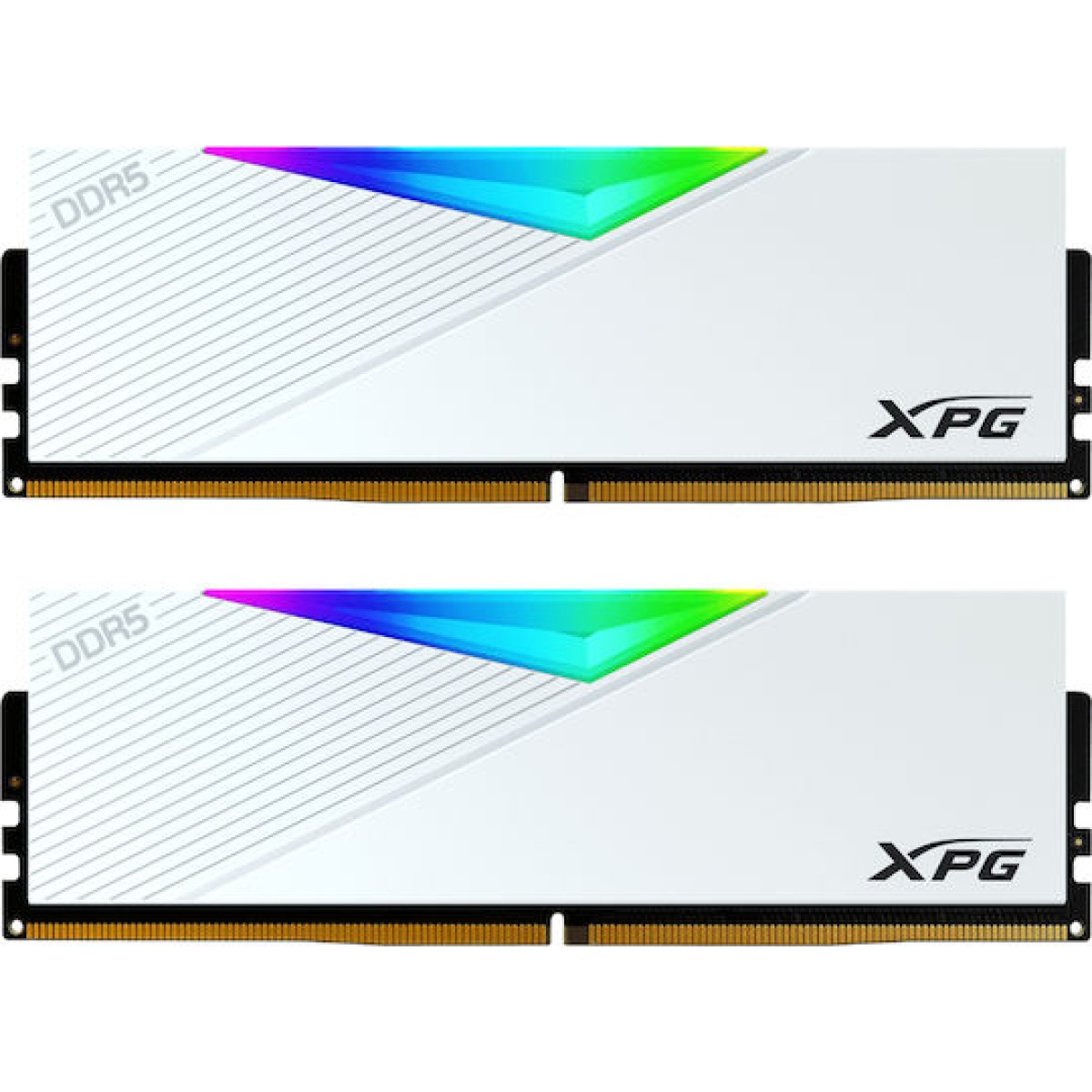 Adata XPG Lancer White DDR5 64GB RAM με 2x32GB Modules και Ταχύτητα 6000 για Desktop
