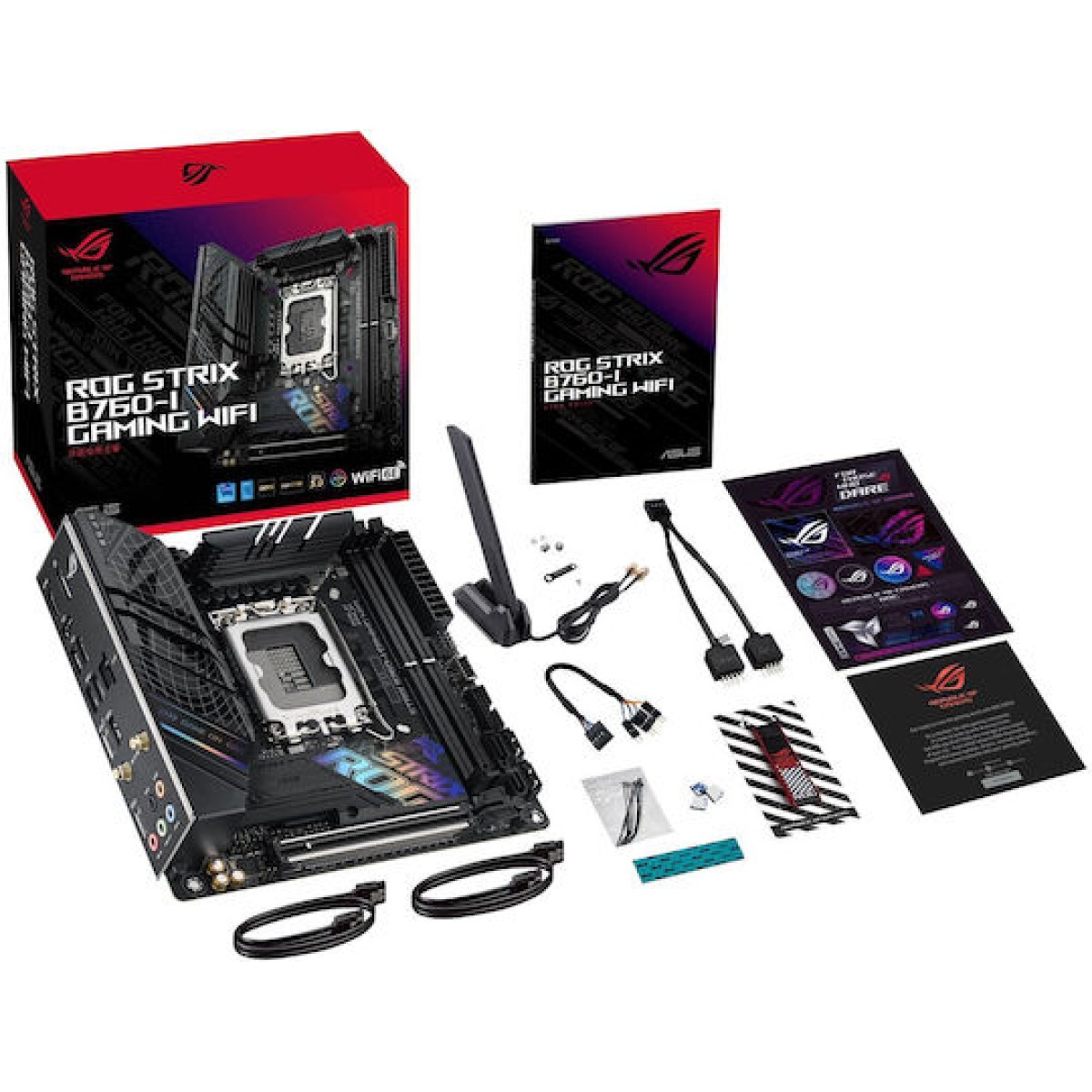 Asus ROG STRIX B760-I GAMING WIFI Motherboard Mini ITX με Intel 1700 Socket 90MB1D90-M0EAY0