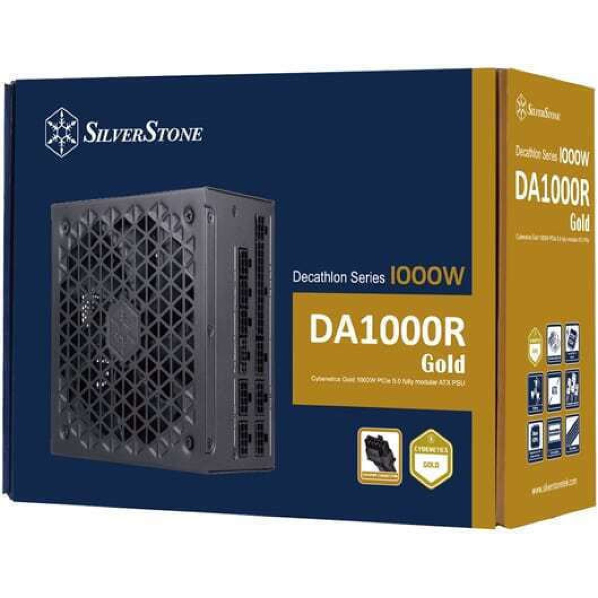 Silverstone DA1000R 1000W Μαύρο Τροφοδοτικό Υπολογιστή Full Modular 80 Plus Gold