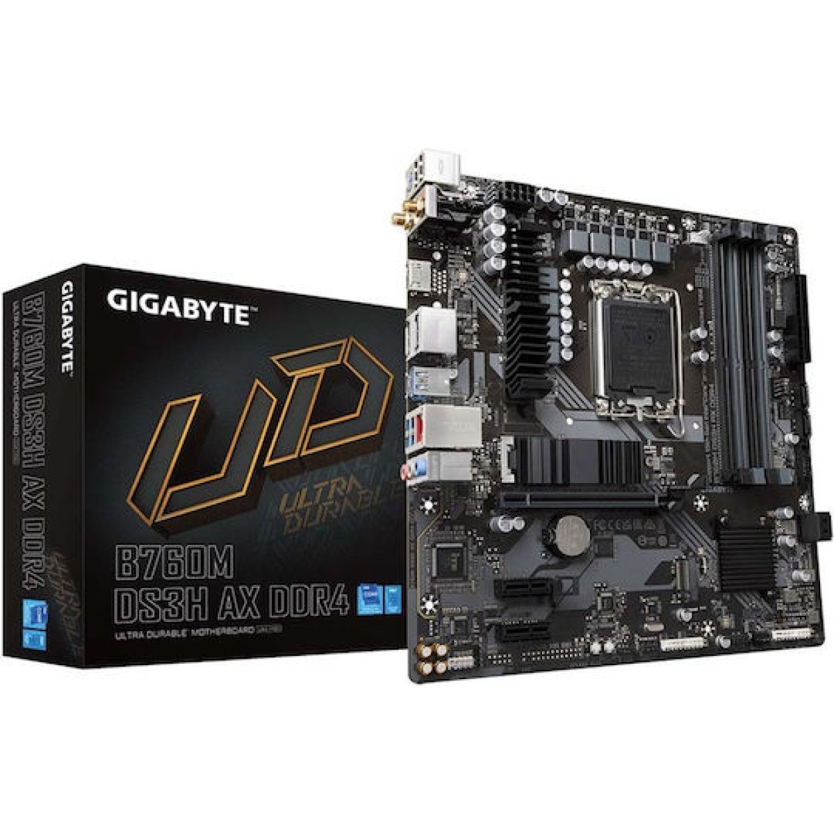Gigabyte B760M DS3H AX DDR4 rev. 1.x Wi-Fi Motherboard Micro ATX με Intel 1700 Socket