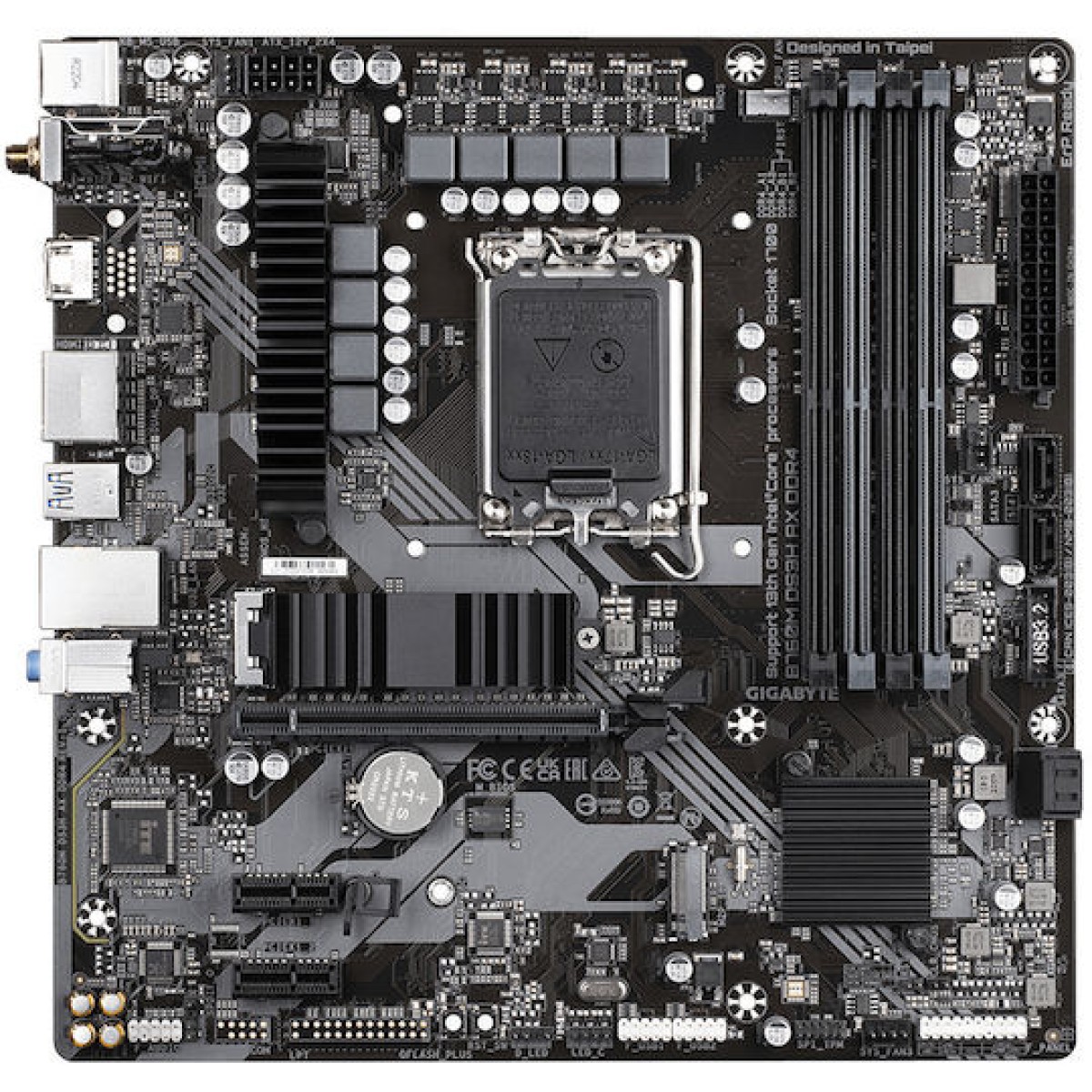 Gigabyte B760M DS3H AX DDR4 rev. 1.x Wi-Fi Motherboard Micro ATX με Intel 1700 Socket
