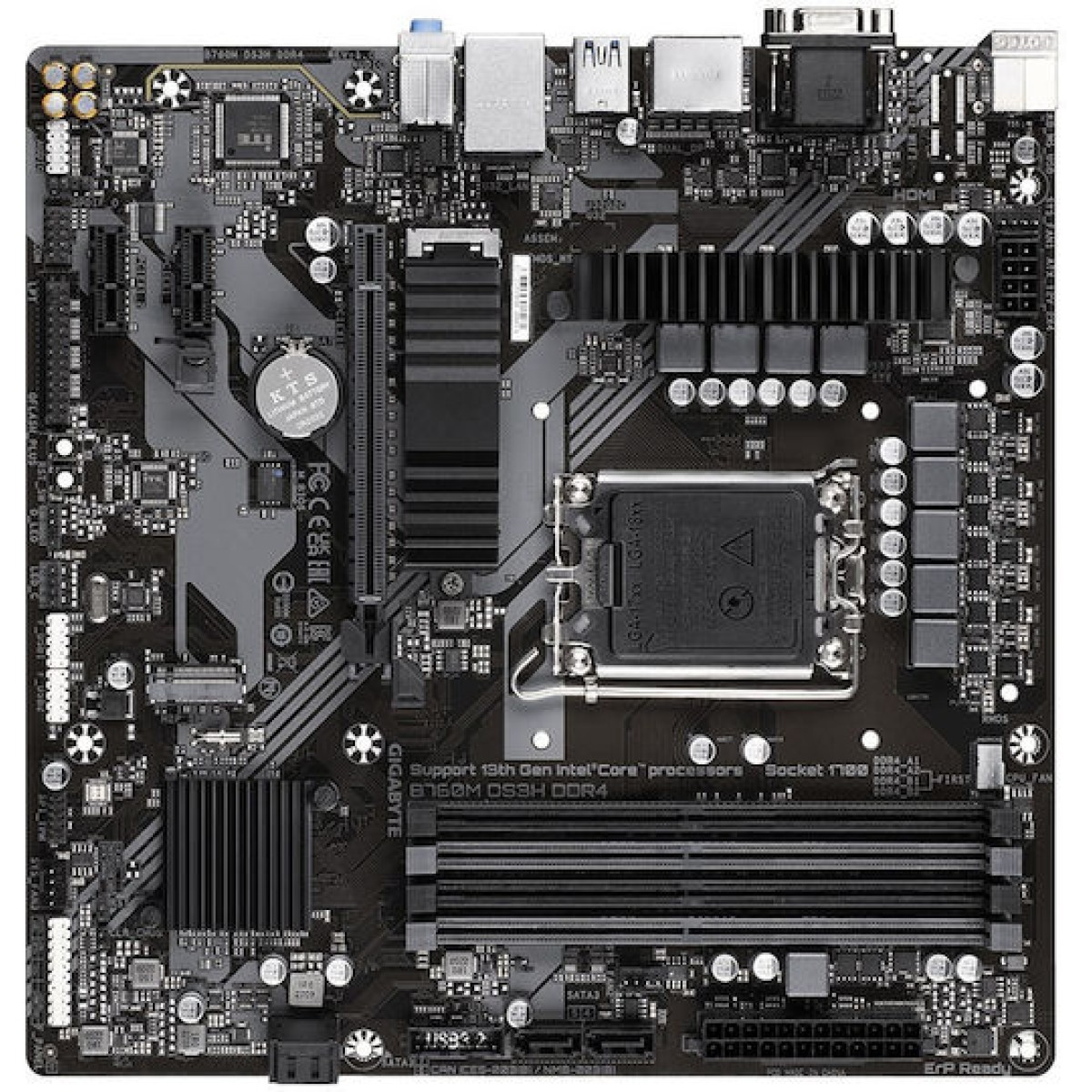 Gigabyte B760M DS3H DDR4 rev. 1.0 Motherboard Micro ATX με Intel 1700 Socket