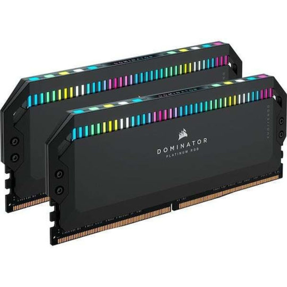 Corsair Dominator Platinum RGB DDR5 32GB RAM με 2x16GB Modules και Ταχύτητα 6400 για Desktop