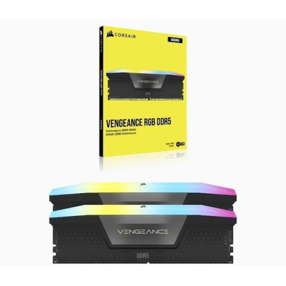 Corsair Vengeance RGB DDR5 32GB RAM με 2x16GB Modules και Ταχύτητα 6400 για Desktop