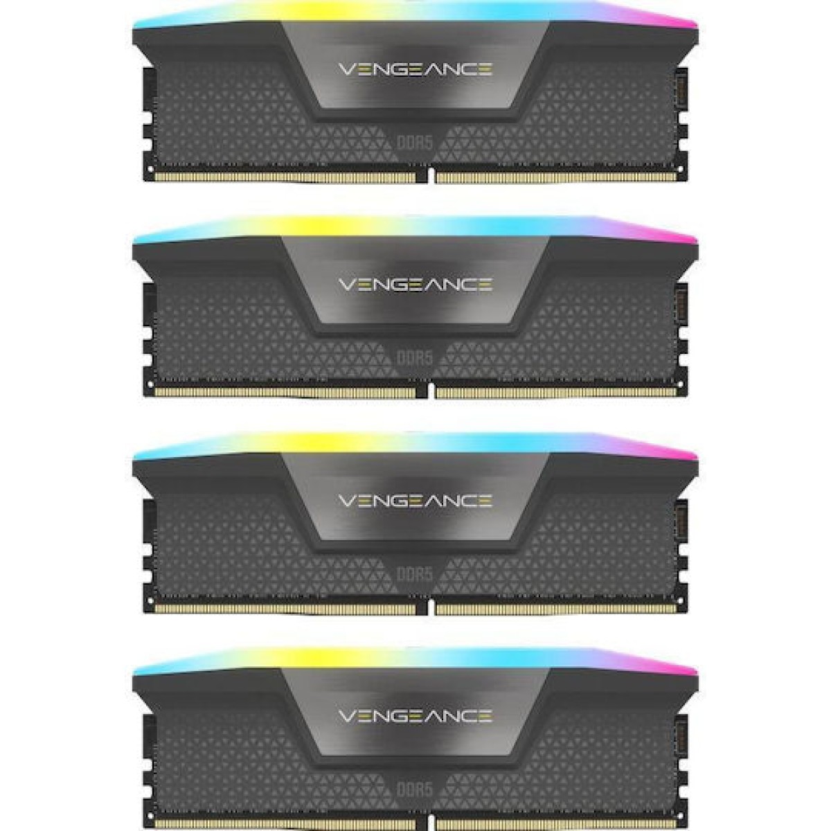 Corsair Vengeance RGB DDR5 64GB RAM με 4x16GB Modules και Ταχύτητα 5600 για Desktop
