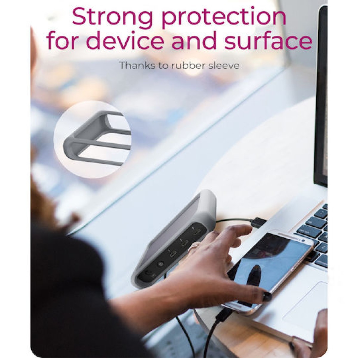 Icy Box Thunderbolt 4 Docking Station με 4K PD και σύνδεση 2 Οθονών Μαύρο (IB-HUB801-TB4)