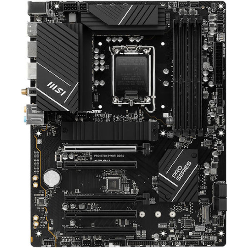 MSI Pro B760-P WIFI DDR4 Motherboard ATX με Intel 1700 Socket 7D98-001R