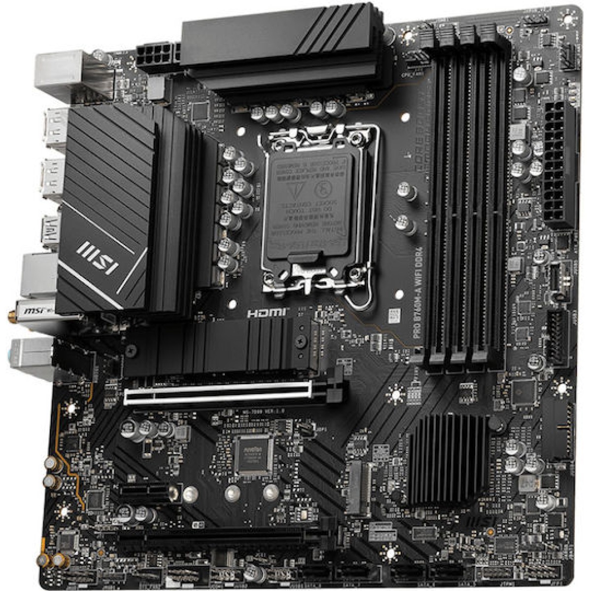 MSI Pro B760M-A WIFI DDR4 Motherboard Micro ATX με Intel 1700 Socket 7D99-001R