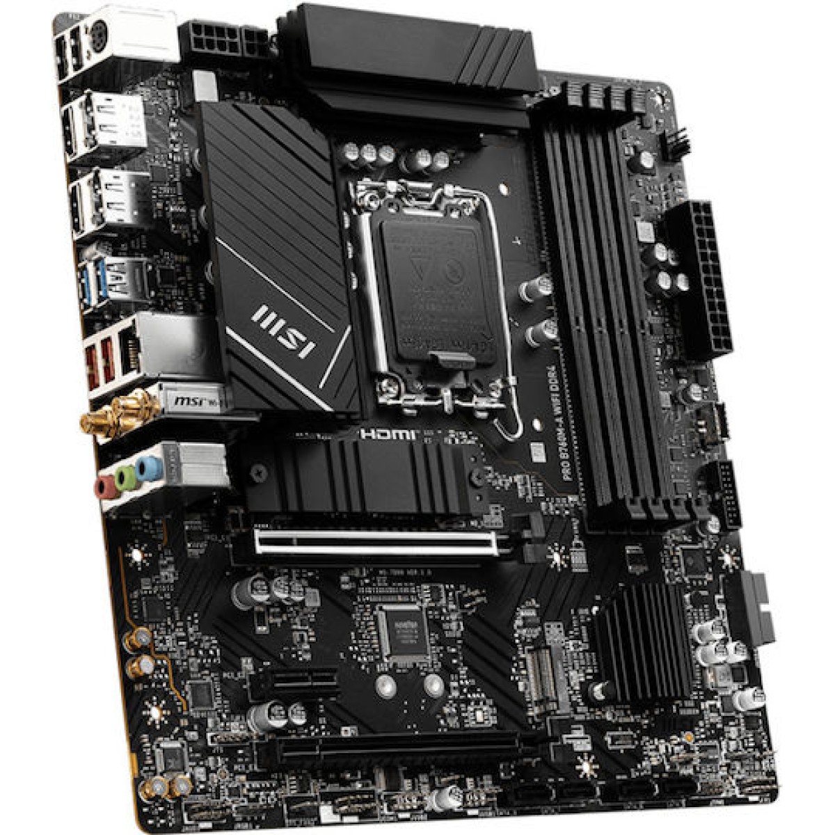 MSI Pro B760M-A WIFI DDR4 Motherboard Micro ATX με Intel 1700 Socket 7D99-001R