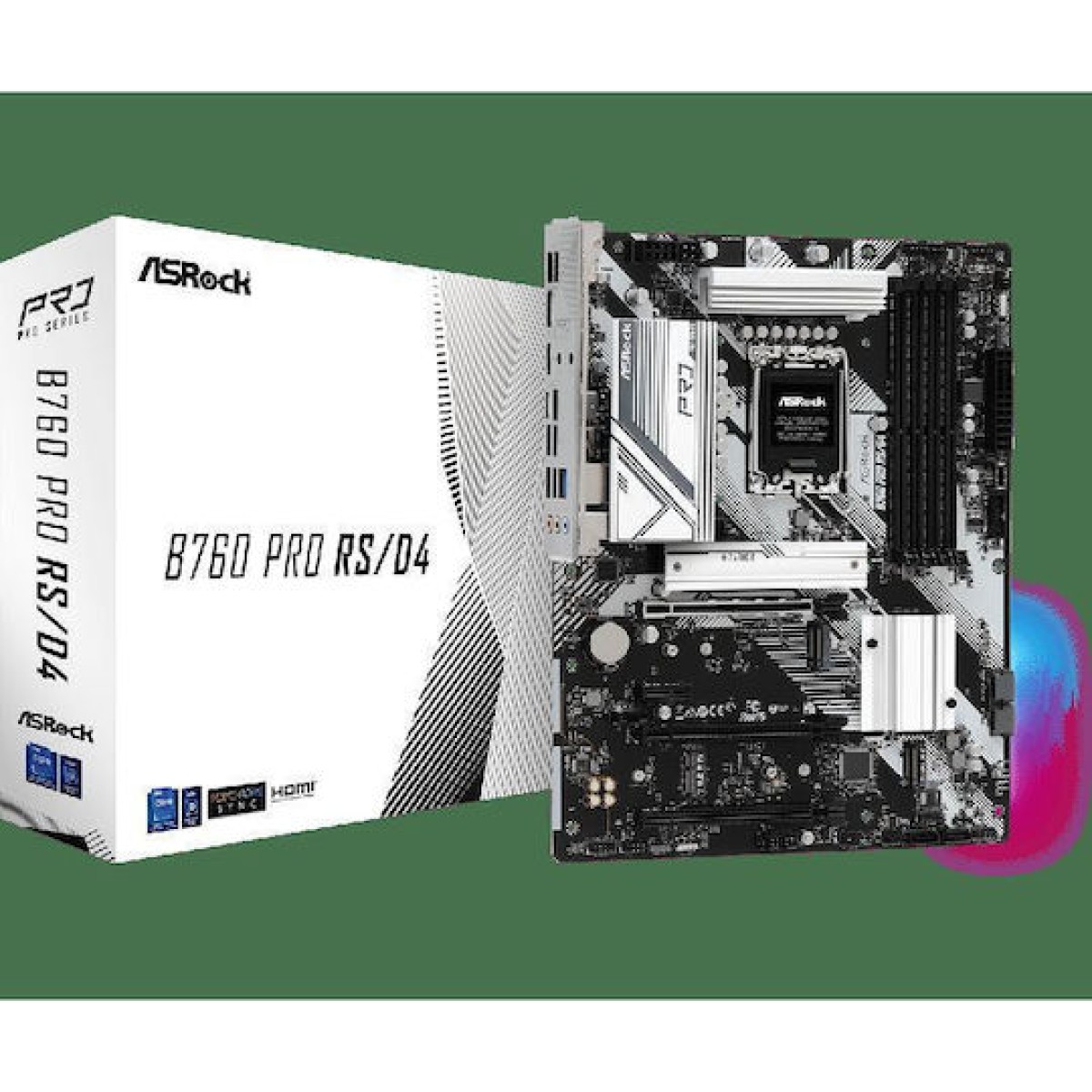 ASRock B760 PRO RS/D4 Motherboard ATX με Intel 1700 Socket 90-MXBL80-A0UAYZ