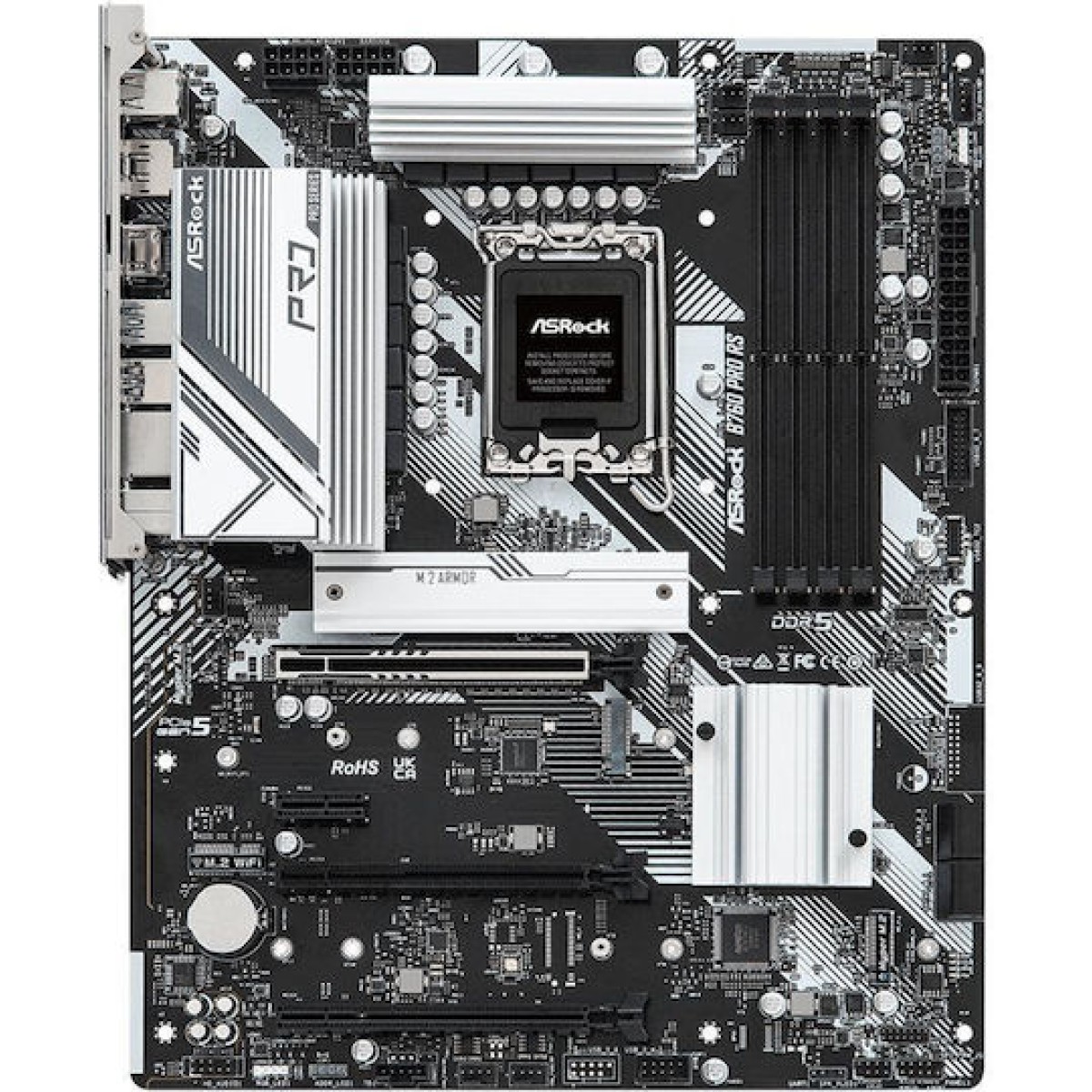 ASRock B760 PRO RS Motherboard ATX με Intel 1700 Socket 90-MXBKS0-A0UAYZ