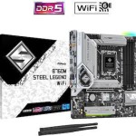 ASRock B760M Steel Legend WiFi Motherboard Micro ATX με Intel 1700 Socket 90-MXBL70-A0UAYZ