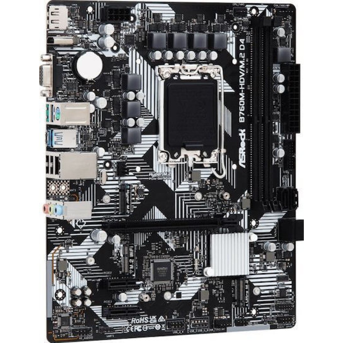 ASRock B760M-HDV/M.2 D4 Motherboard Micro ATX με Intel 1700 Socket 90-MXBL40-A0UAYZ