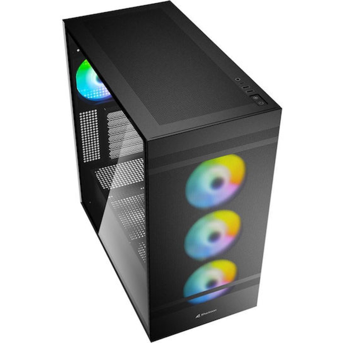 Sharkoon Rebel C50 RGB Gaming Midi Tower Κουτί Υπολογιστή με Πλαϊνό Παράθυρο Μαύρο