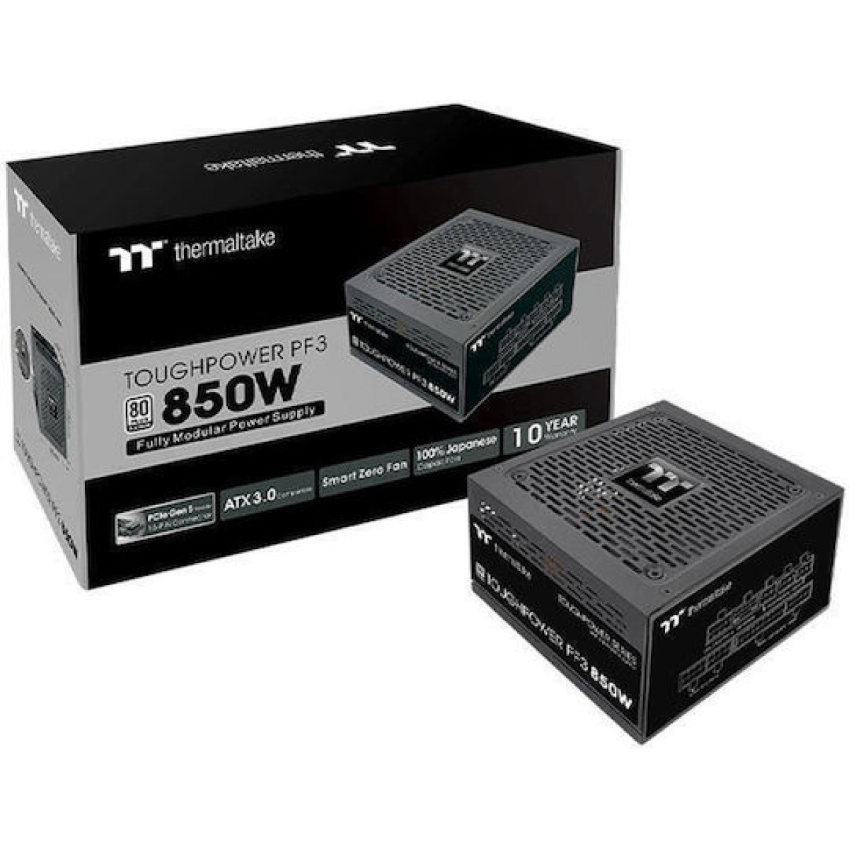 Thermaltake Toughpower PF3 850W Μαύρο Τροφοδοτικό Υπολογιστή Full Modular 80 Plus Platinum