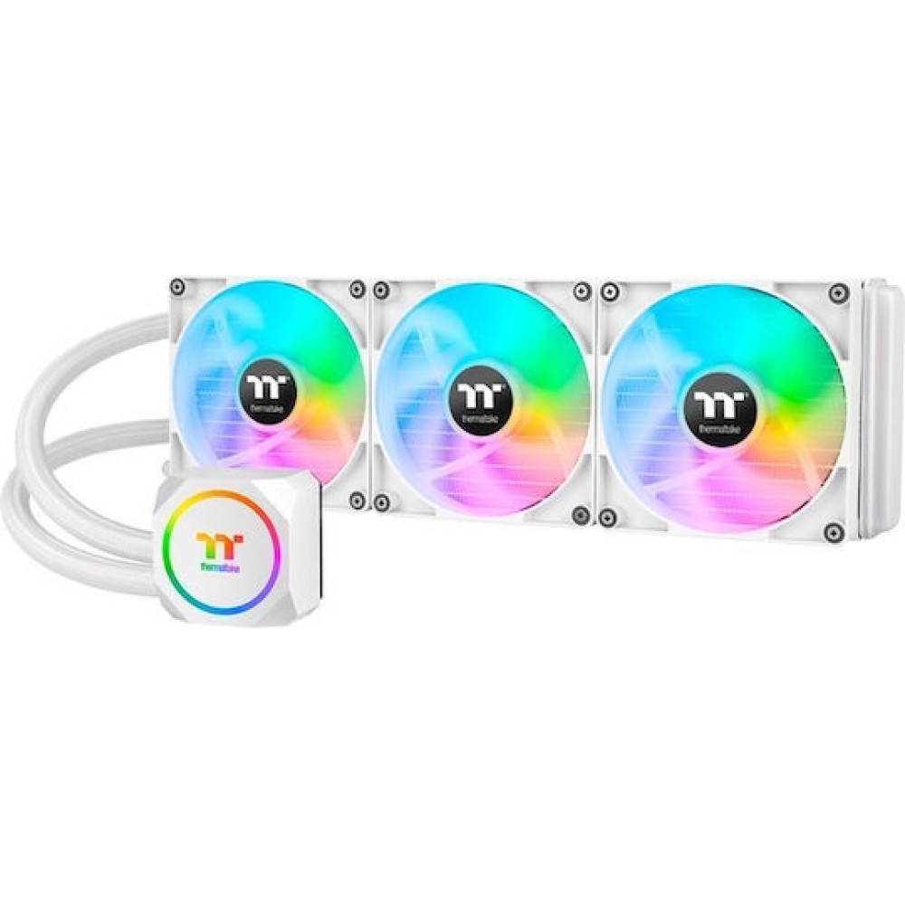 Thermaltake TH420 ARGB Sync Υδρόψυξη Επεξεργαστή Τριπλού Ανεμιστήρα 140mm για Socket AM4/AM5/1700/1200/115x Λευκή