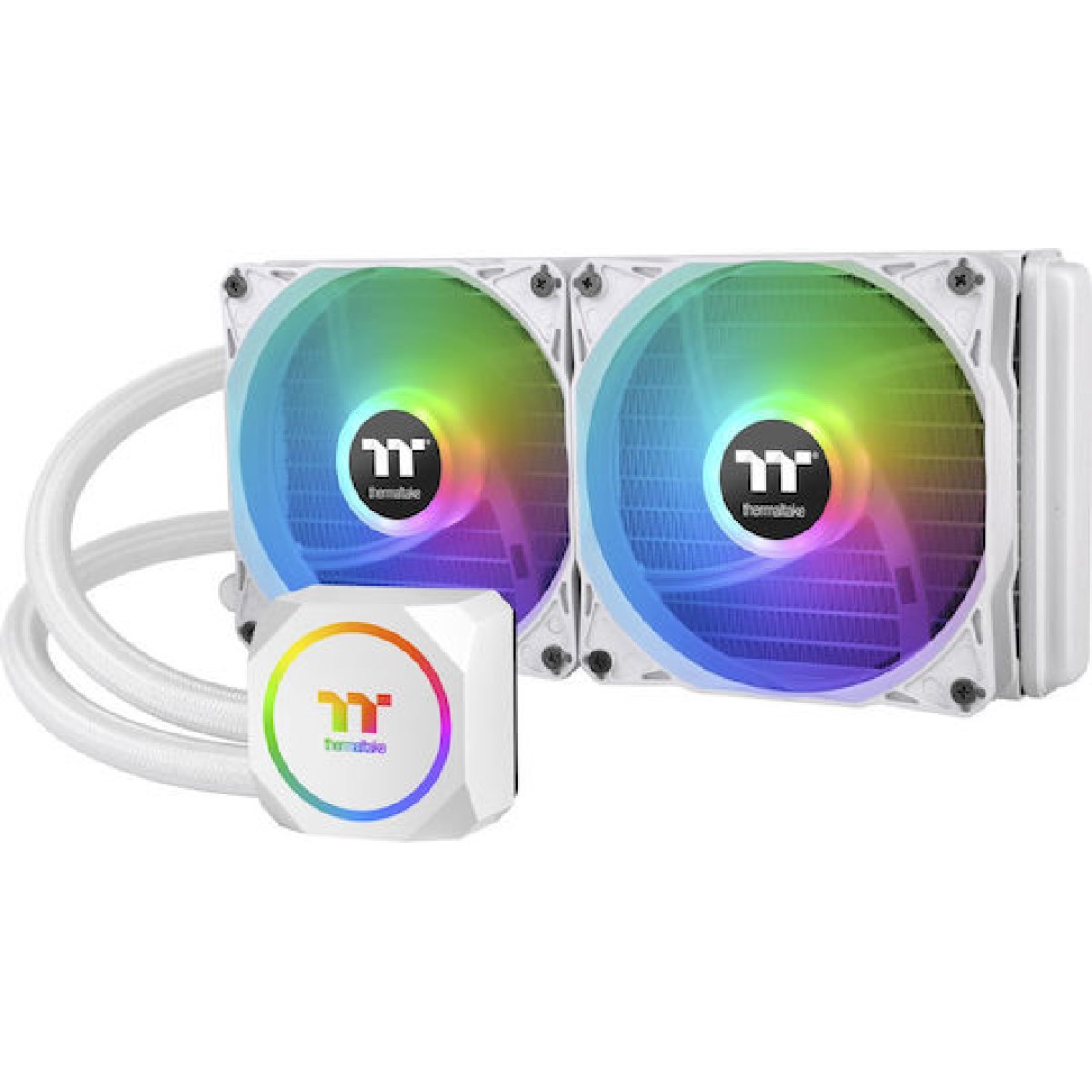 Thermaltake TH420 ARGB Sync Υδρόψυξη Επεξεργαστή Τριπλού Ανεμιστήρα 140mm για Socket AM4/AM5/1700/1200/115x Λευκή