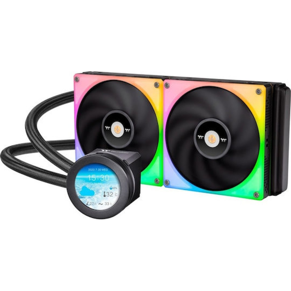 Thermaltake Toughliquid 280 RGB Υδρόψυξη Επεξεργαστή Διπλού Ανεμιστήρα 140mm για Socket AM4/AM5/1700/1200/115x