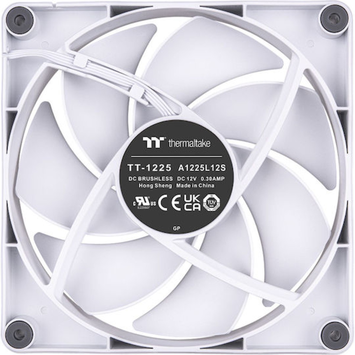 Thermaltake CT120 Case Fan με Λευκό Φωτισμό και Σύνδεση 4-Pin PWM 2τμχ Λευκό