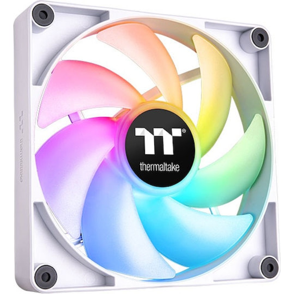 Thermaltake CT120 Case Fan με ARGB Φωτισμό και Σύνδεση 3-Pin / 4-Pin PWM 2τμχ Λευκό