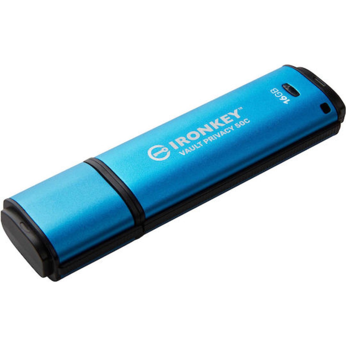 Kingston IronKey Vault Privacy 50 64GB USB 3.2 Stick με σύνδεση USB-C Μπλε