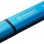 Kingston IronKey Vault Privacy 50 64GB USB 3.2 Stick με σύνδεση USB-C Μπλε