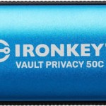 Kingston IronKey Vault Privacy 50 128GB USB 3.2 Stick με σύνδεση USB-C Μπλε