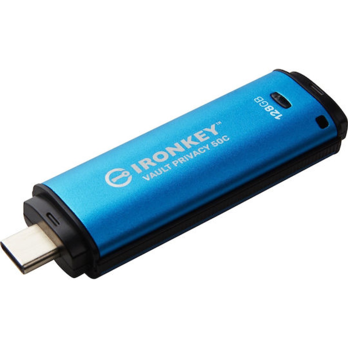Kingston IronKey Vault Privacy 50 128GB USB 3.2 Stick με σύνδεση USB-C Μπλε
