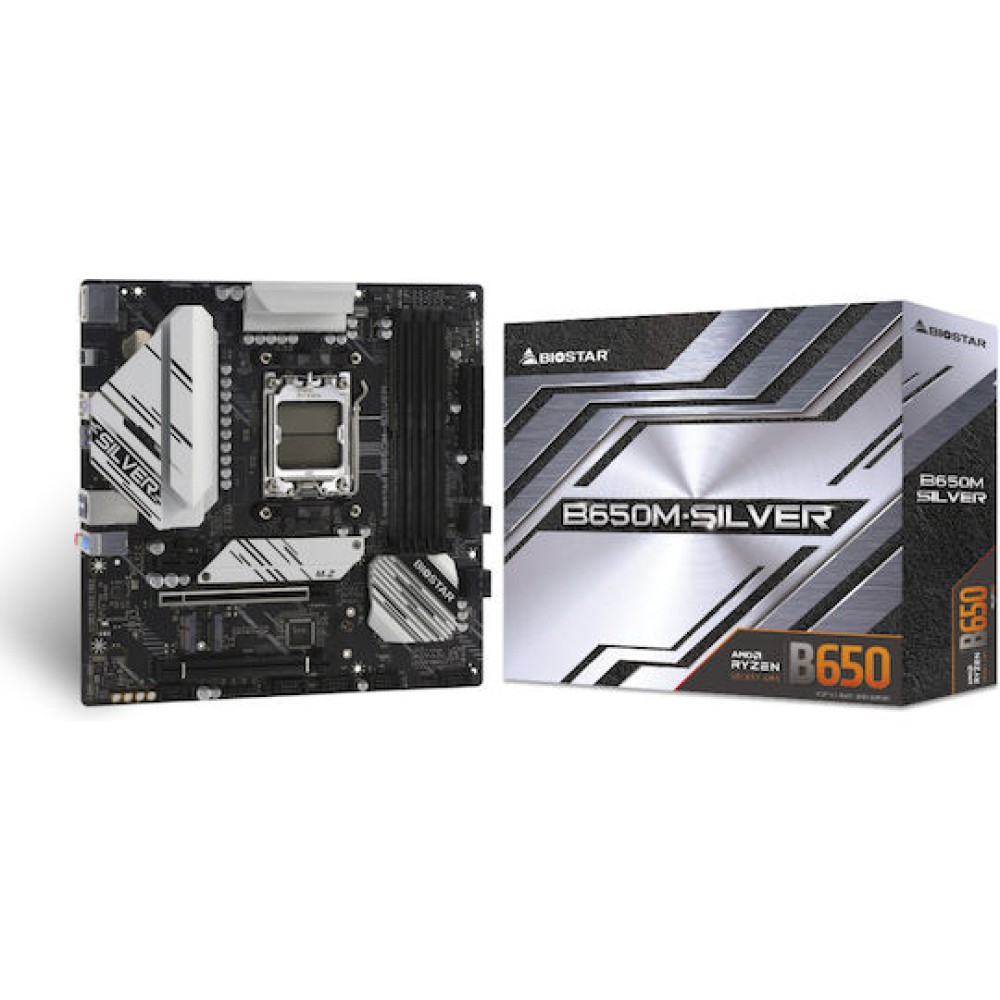 Biostar B650M-Silver Ver. 5.x Motherboard Micro ATX με AMD AM5 Socket