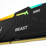 Kingston Fury Beast RGB DDR5 με Module 1x8GB και Ταχύτητα 6000 για Desktop
