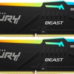Kingston Fury Beast RGB DDR5 64GB RAM με 2x32GB Modules και Ταχύτητα 5600 για Desktop