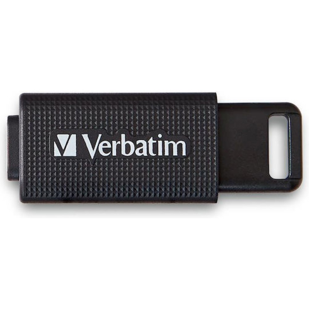 Verbatim Retractable 64GB USB 3.2 Stick με σύνδεση USB-C Μαύρο