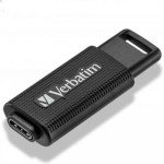 Verbatim Retractable 64GB USB 3.2 Stick με σύνδεση USB-C Μαύρο