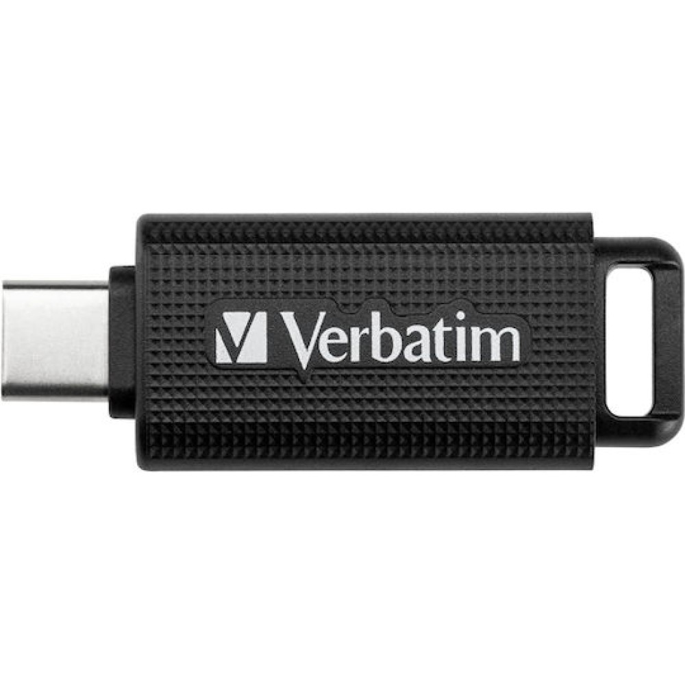 Verbatim Retractable 128GB USB 3.2 Stick με σύνδεση USB-C Μαύρο