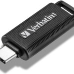 Verbatim Retractable 128GB USB 3.2 Stick με σύνδεση USB-C Μαύρο