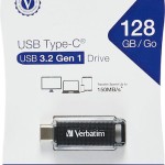 Verbatim Retractable 128GB USB 3.2 Stick με σύνδεση USB-C Μαύρο