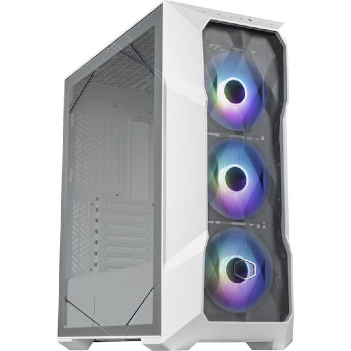 CoolerMaster Masterbox TD500 Mesh V2 Gaming Midi Tower Κουτί Υπολογιστή με Πλαϊνό Παράθυρο και RGB Φωτισμό Λευκό